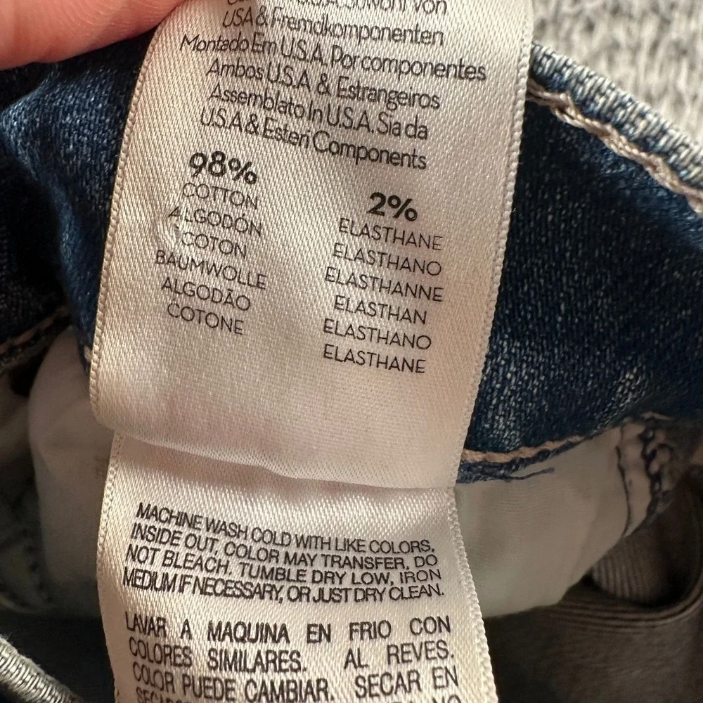 Mother Superior Jeans Womens 26 High Waisted Smokin Double Ankle‎ Blue - Picture 14 of 15